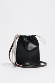Bimba y Lola Mini Paper Bag In Leather