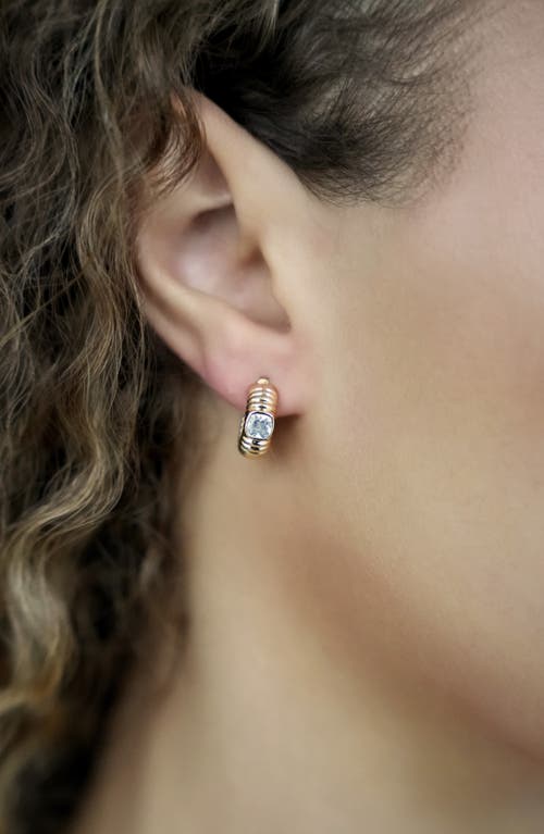 Ettika Contemporary Textured Small Hoop Earrings In Gold