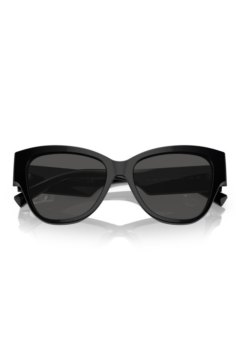54mm Butterfly Sunglasses, Alternate, color, BLACK