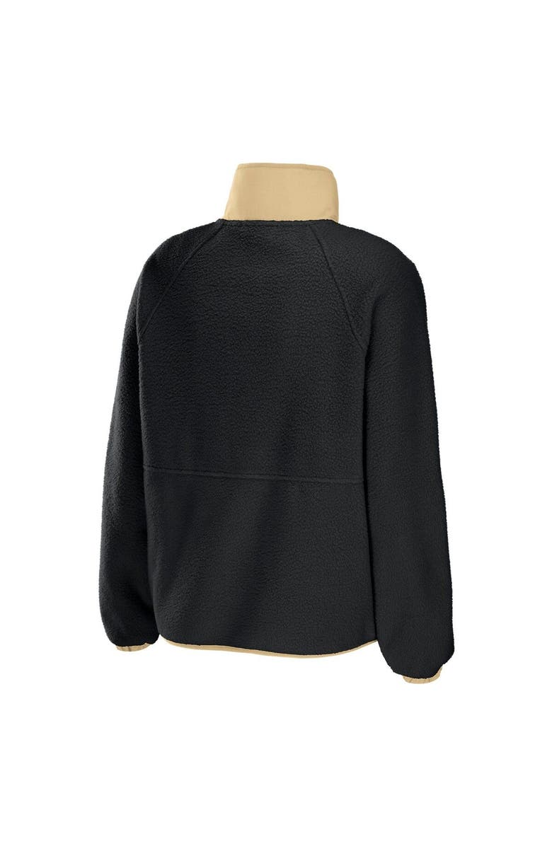 WEAR by Erin Andrews Women's WEAR by Erin Andrews Black New Orleans Saints Polar Fleece Raglan Full-Snap Jacket, Alternate, color, Black