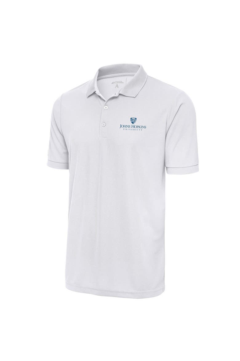 Men's Antigua  White Johns Hopkins Blue Jays Big & Tall Legacy Pique Polo, Main, color, White