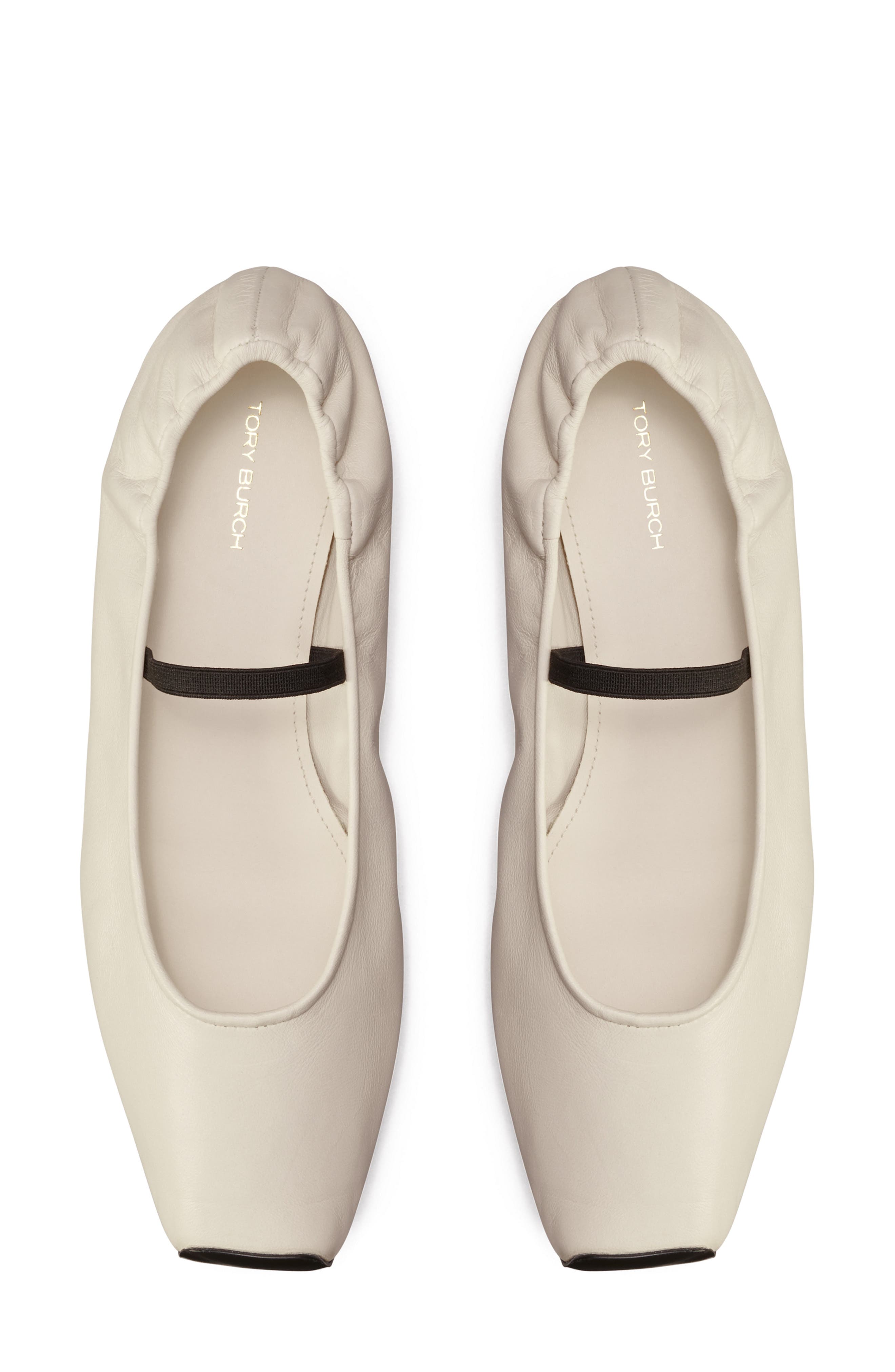 Runway Ballet Flat, Alternate, color, NEW IVORY / PERFECT BLACK
