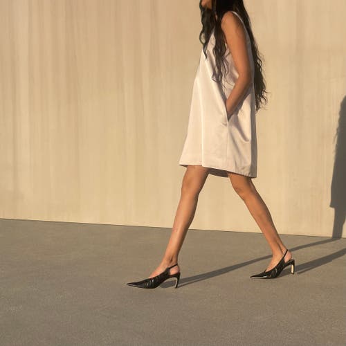 Neil J. Rodgers Kristy Slingback In Black Nappa