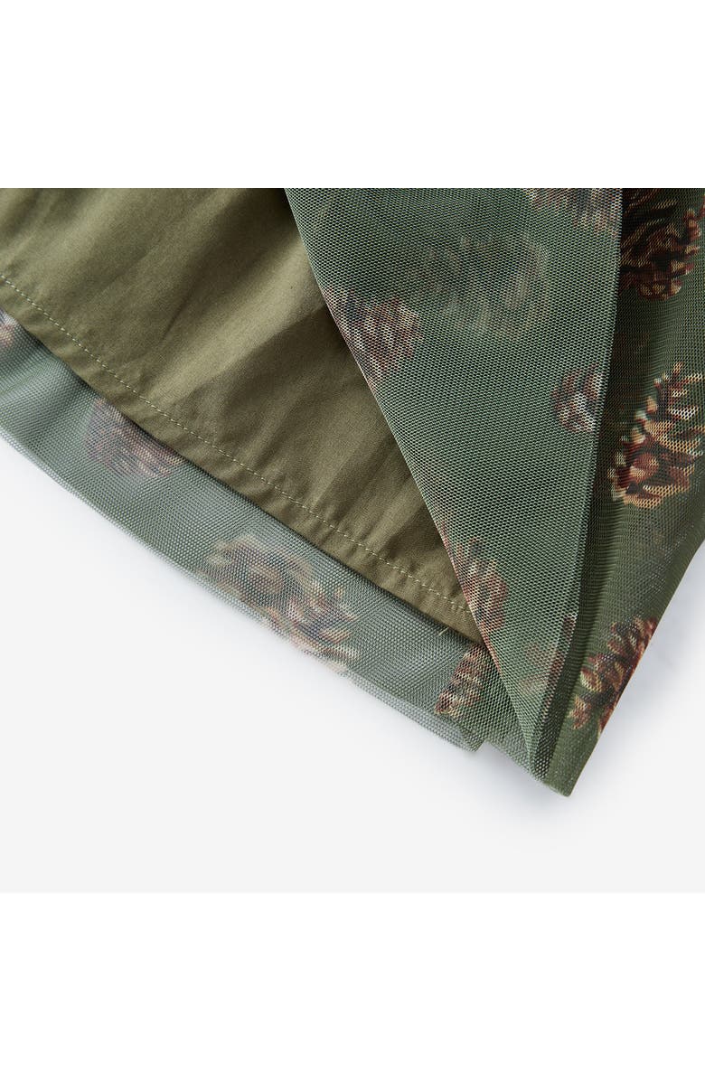 Milkbarn Cotton Stretch Long Sleeve Ballet Dress, Alternate, color, Pinecone