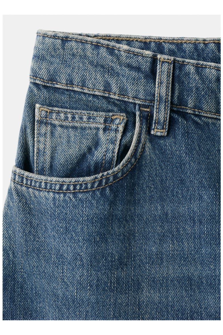 High Waist Wide Leg Jeans, Alternate, color, DARK BLUE