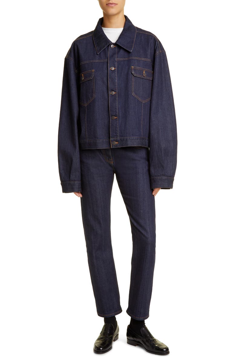 The Row Riaco Selvedge Straight Leg Jeans, Alternate, color,