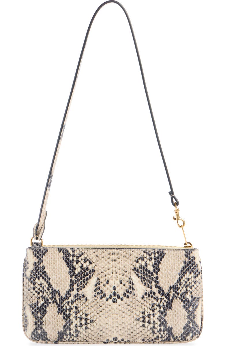Balenciaga Rodeo Python Print Leather Bag, Alternate, color, 2417 Natural