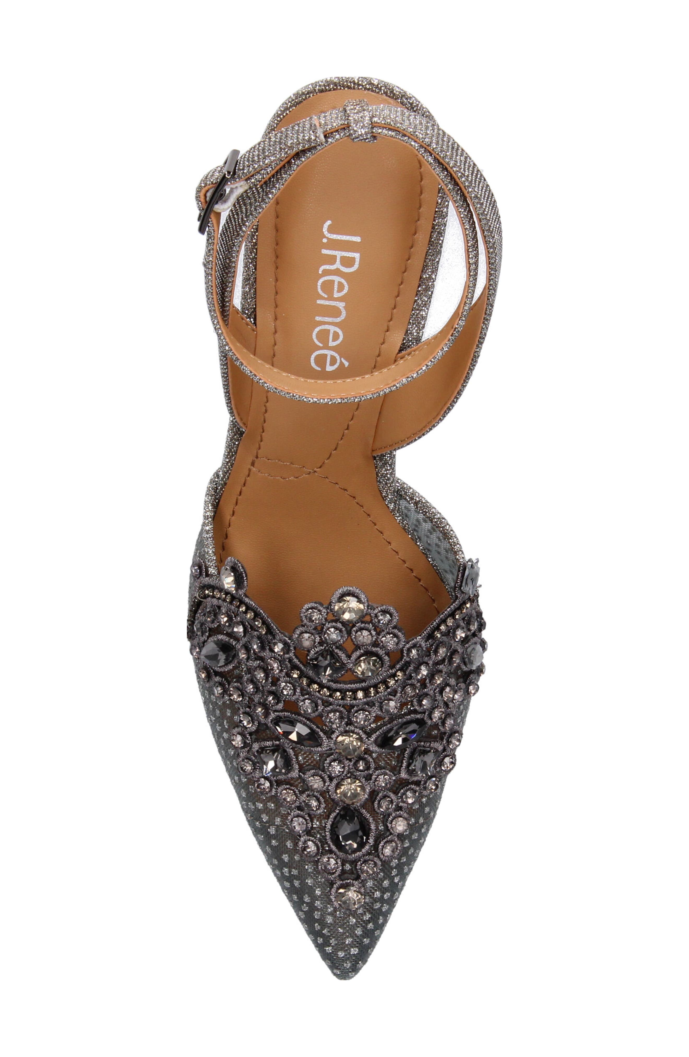 Desdemona Pointed Toe Pump, Alternate, color, PEWTER