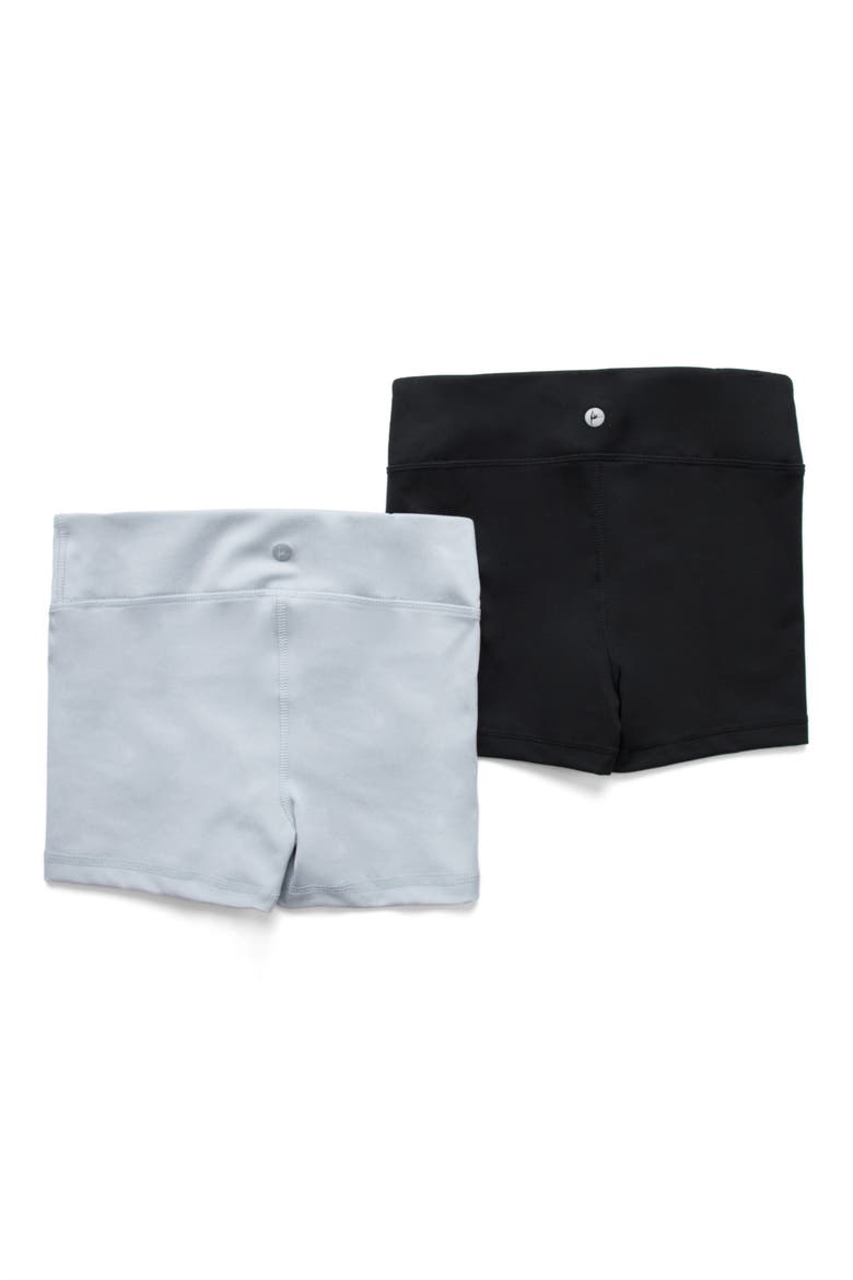 Kids' Pack of 2 3-Inch Bike Shorts, Alternate, color, HEATHER GREY/ BLACK