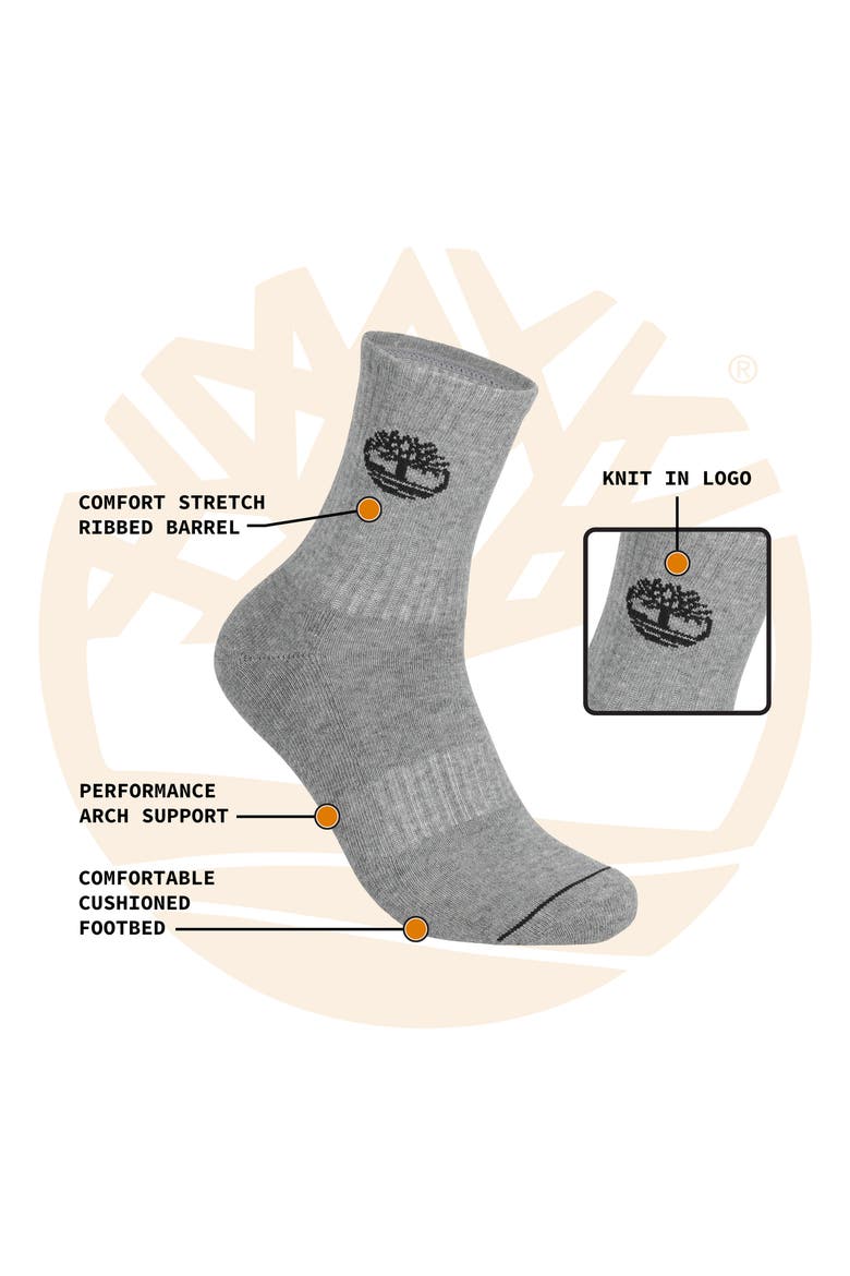 Mixed Logo Assorted 3- Pack Quarter Socks, Alternate, color, BLACK MULTI
