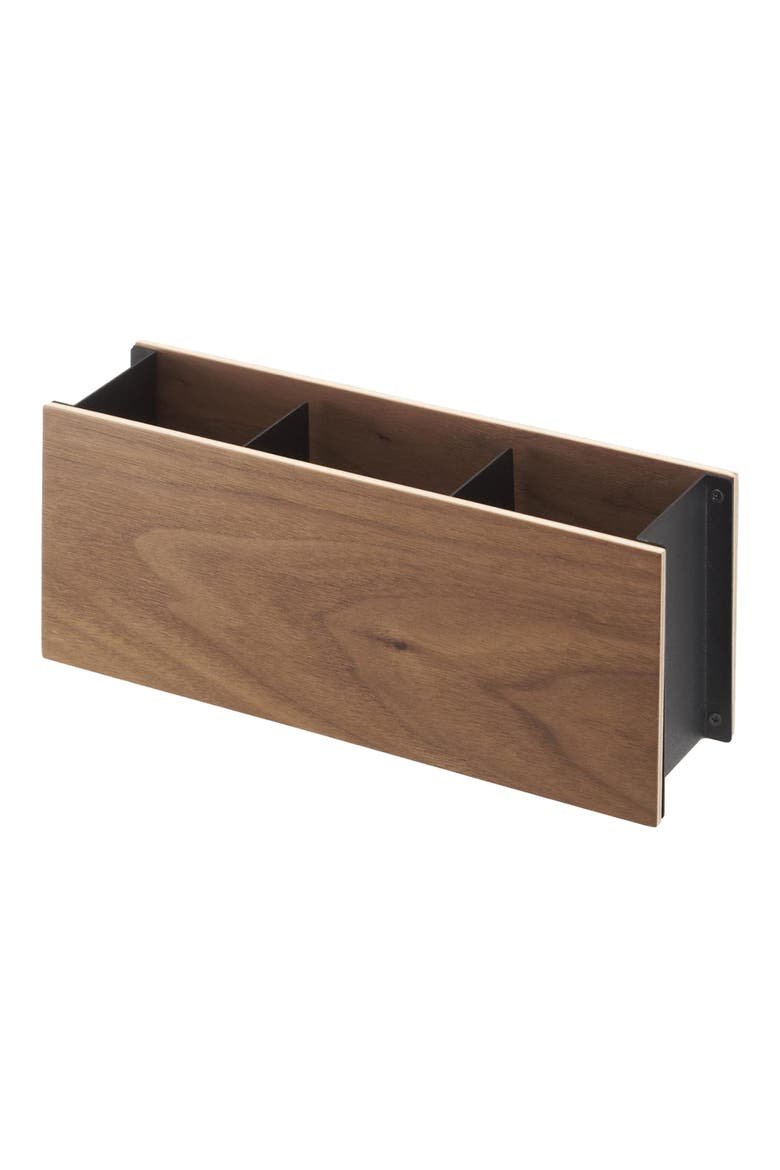 Desk Organizer Caddy, Main, color, WALNUT