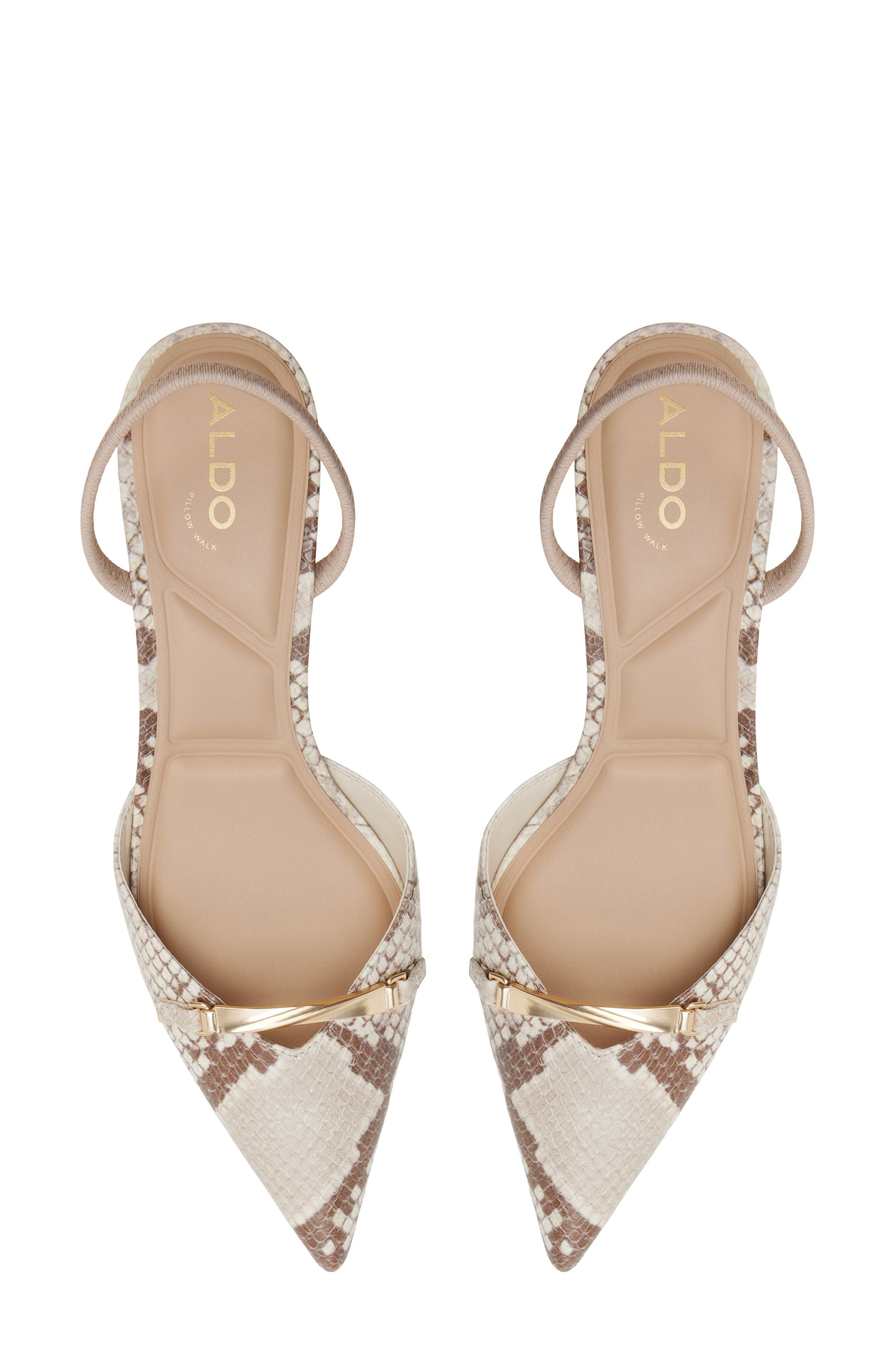 ALDO Lianya Slingback Pointed Toe Pump, Alternate, color, Brown Multi