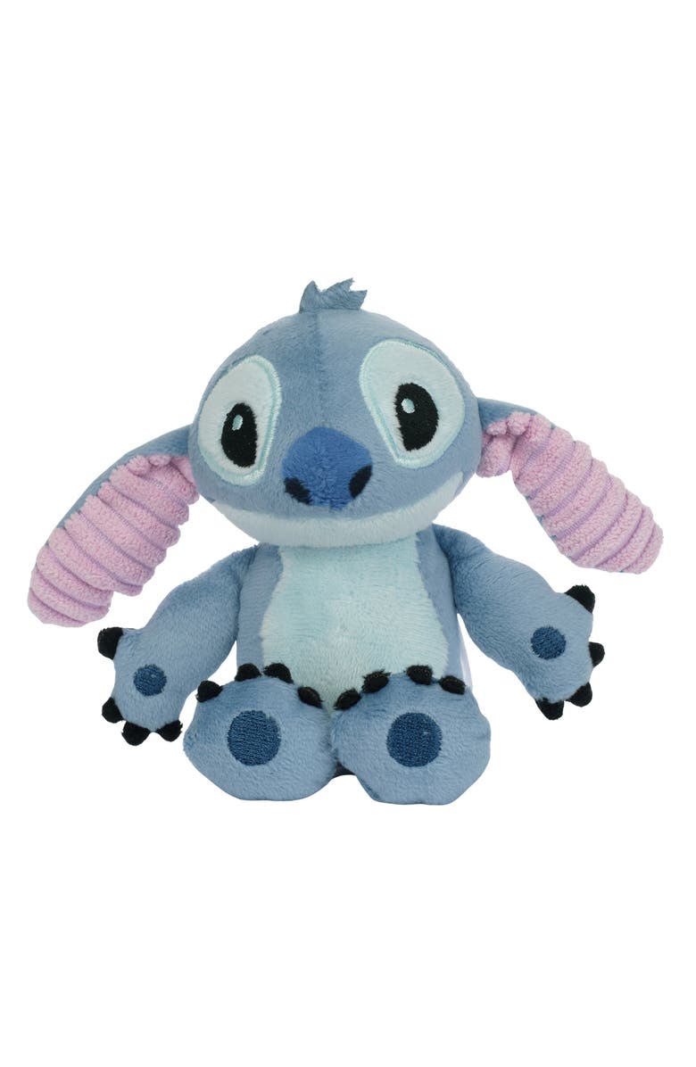 Lambs & Ivy Disney Stitch Luxury Muslin Swaddle Blanket & Plush Toy Gift Set, Alternate, color, White