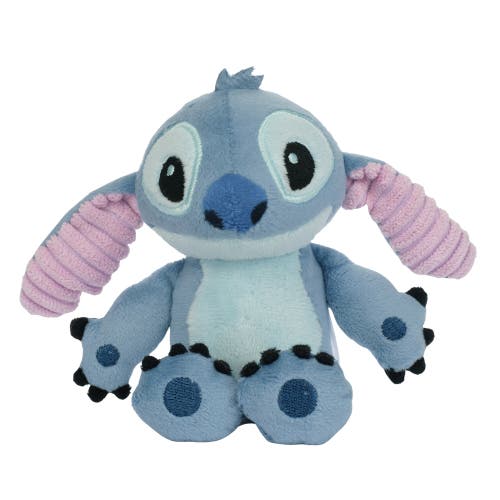 Lambs & Ivy Disney Stitch Luxury Muslin Swaddle Blanket & Plush Toy Gift Set In White
