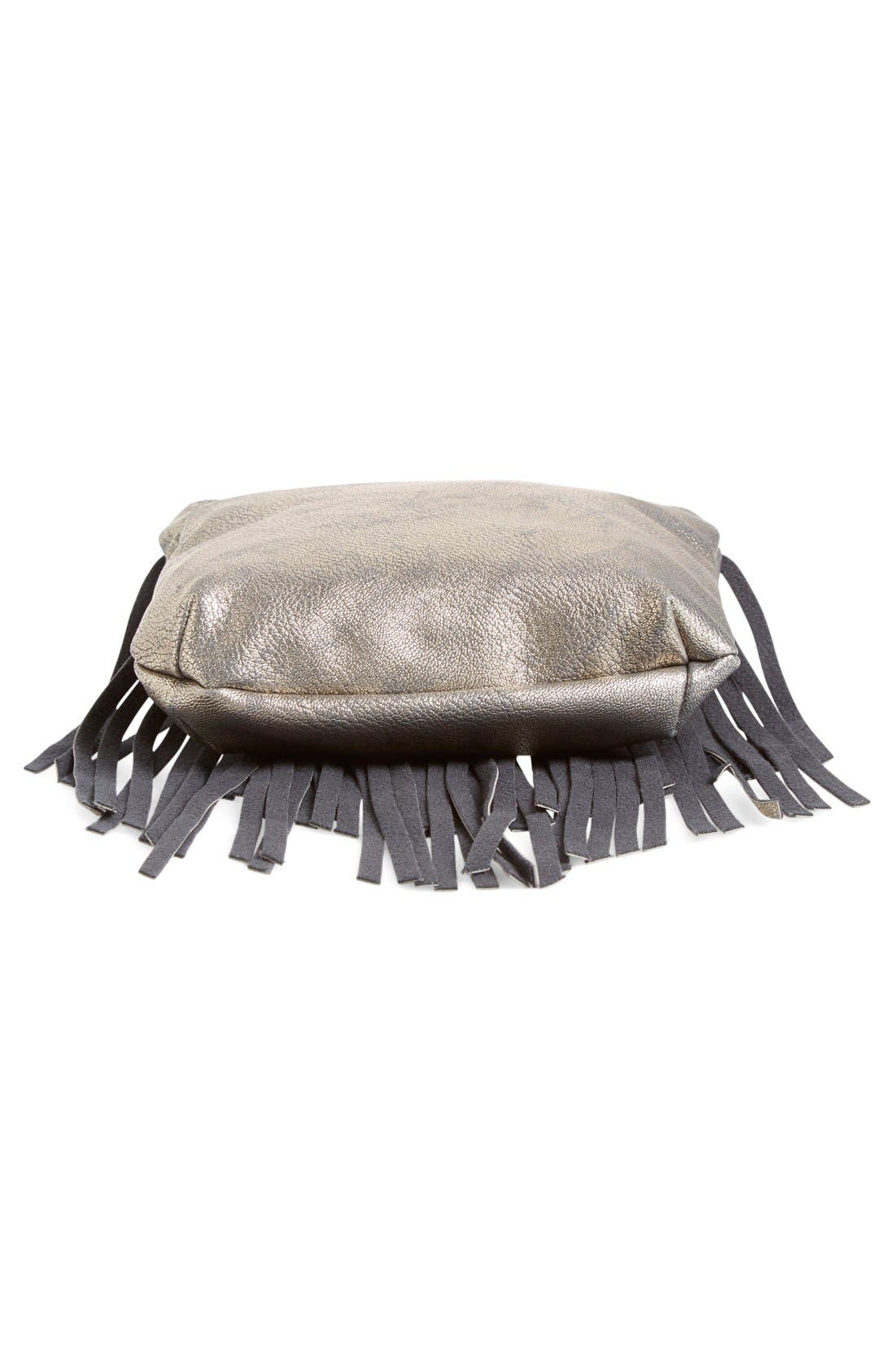 Layered Fringe Crossbody Bag, Alternate, color, SILVER