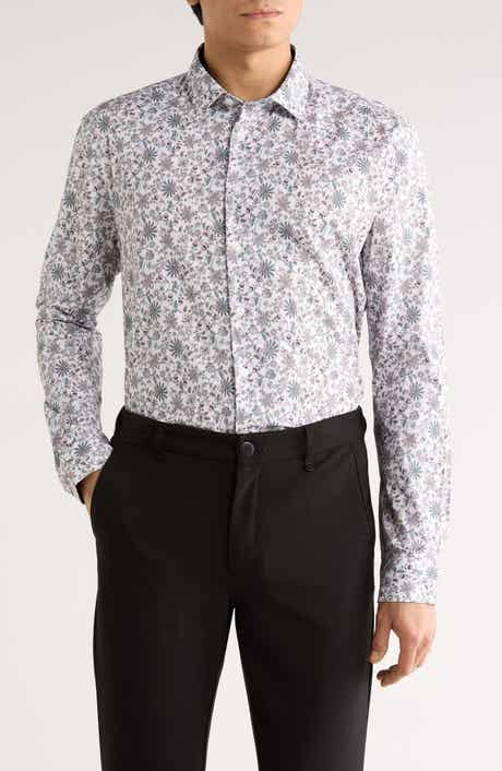 SOUL OF LONDON Stretch Cotton Sport Shirt