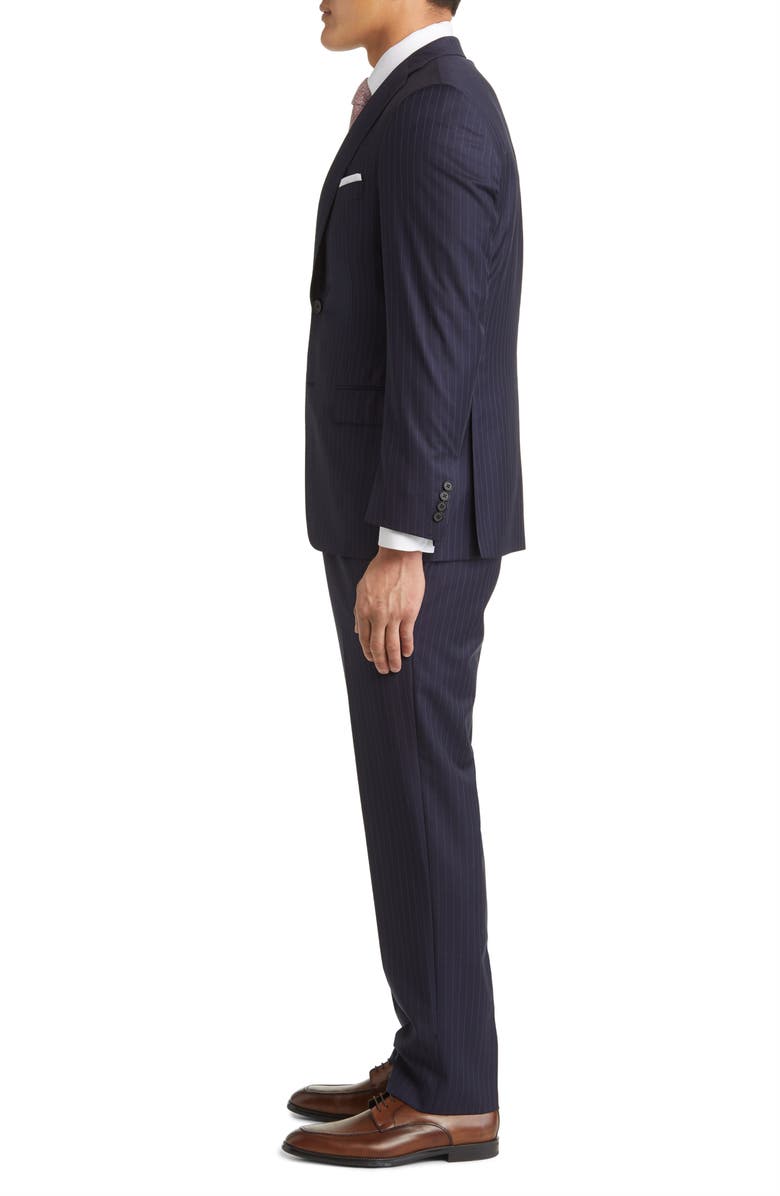 Hickey Freeman Stripe Super 150s Wool Suit, Alternate, color, 