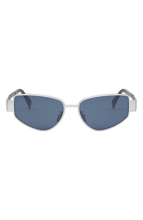 Celine Triomphe 55mm Cat Eye Sunglasses In Multi