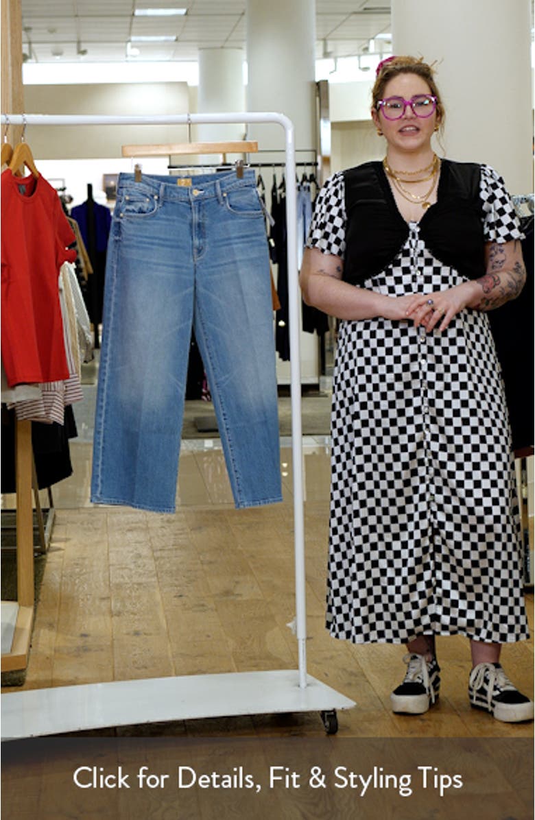 Lil' Maven Mid Rise Ankle Wide Leg Jeans, sales video thumbnail