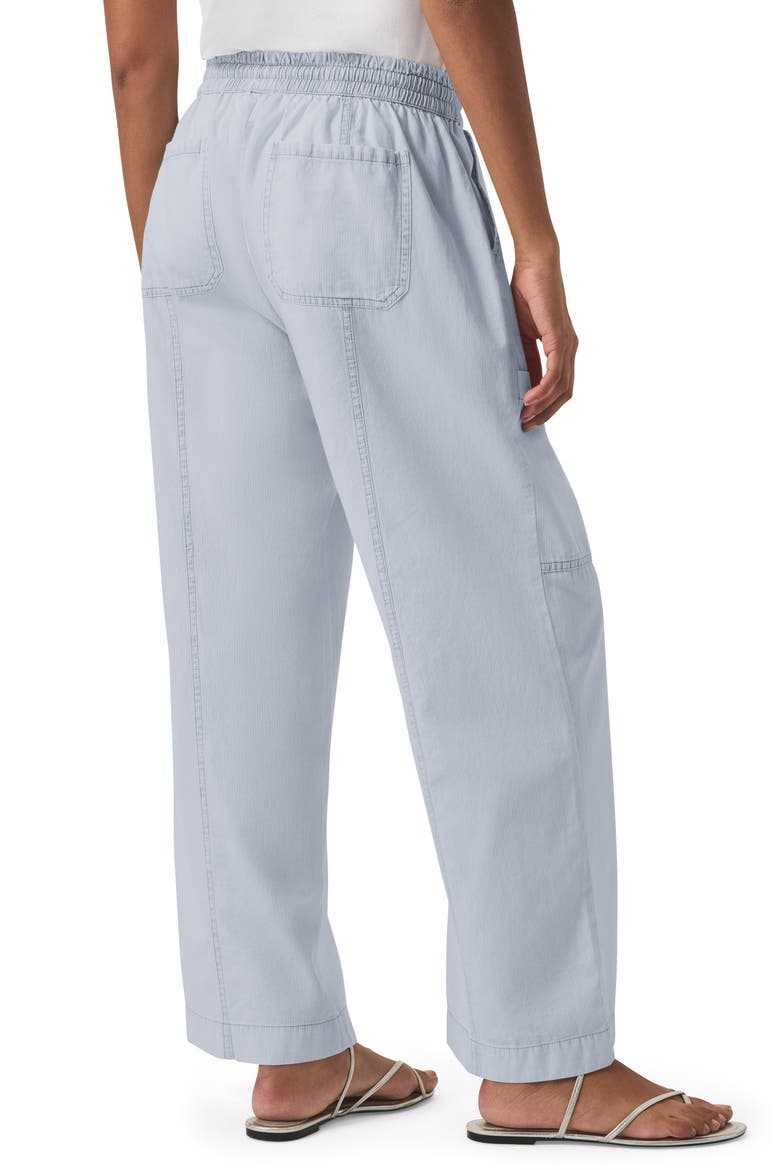 Indigo Stripe Wide Leg Pants, Alternate, color, WASHED INDIGO STRIPE