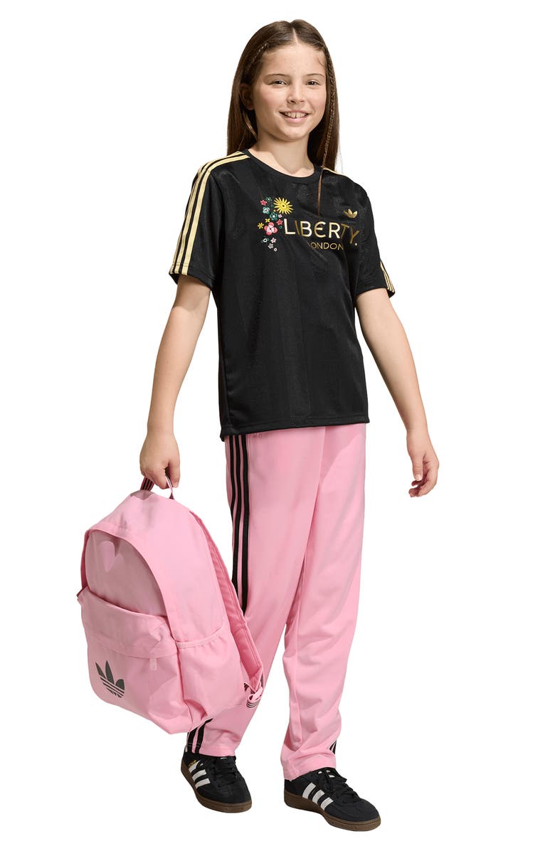 adidas x Liberty London Kids' Recycled Polyester Jersey, Alternate, color, Black