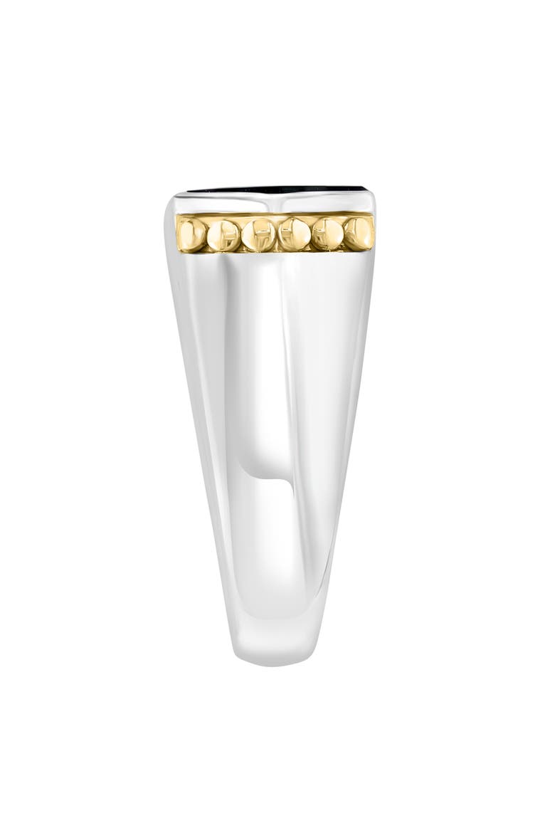 Smooth Onyx Ring, Alternate, color, BLACK