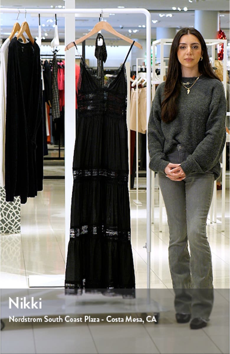 Lace Panel Maxi Dress, sales video thumbnail