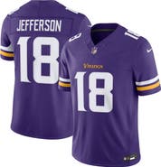 Nike Men's Nike Justin Jefferson Purple Minnesota Vikings Team Vapor F.U.S.E. Stitched Limited Jersey