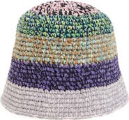 Waste Yarn Project Fanta 3 One of a Kind Crochet Bucket Hat