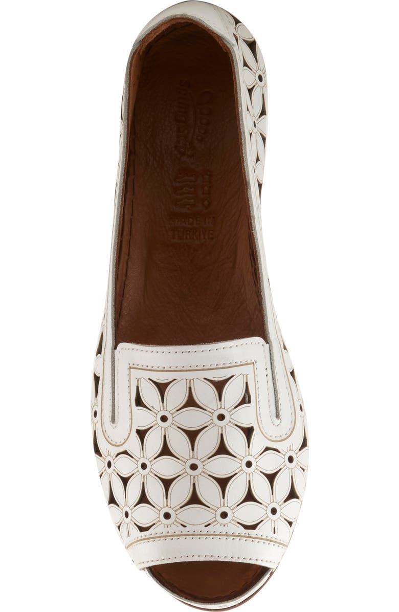 Spring Step Flowerpeep Perforated Peep Toe Flat, Alternate, color,