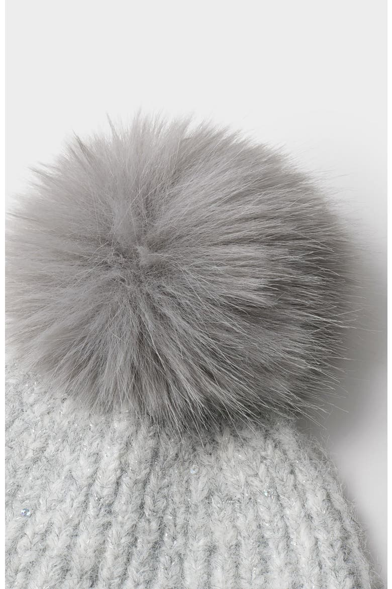 Sequin Soft Knit Hat, Alternate, color, Light Grey