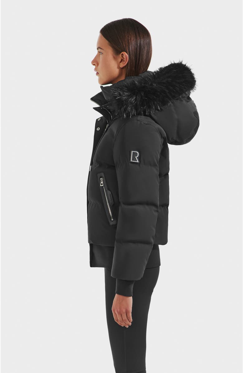 Rudsak Cieyna Down Bomber, Alternate, color, Black