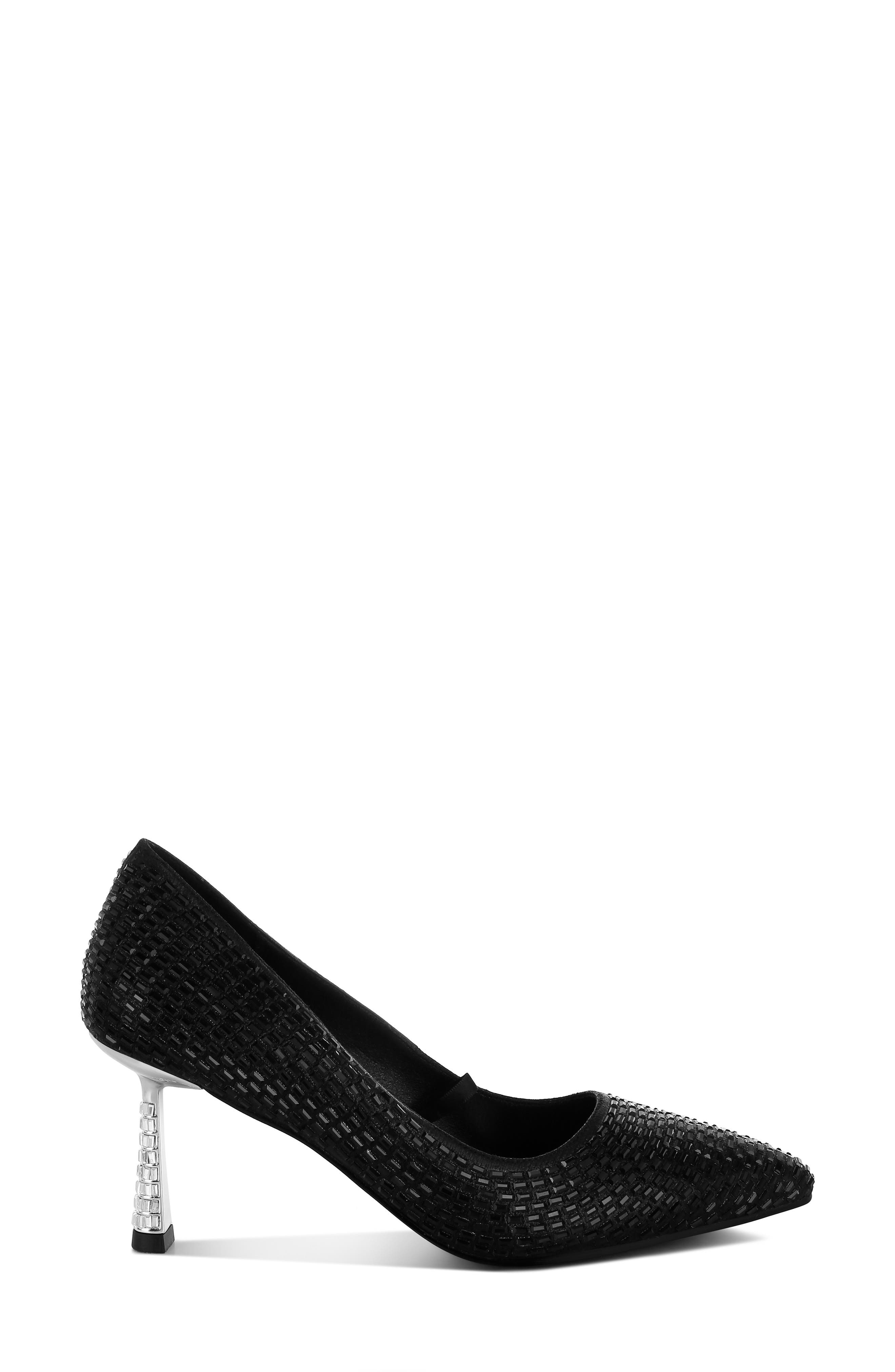 LONDON RAG Benjamins Rhinestone Pump, Alternate, color, Black