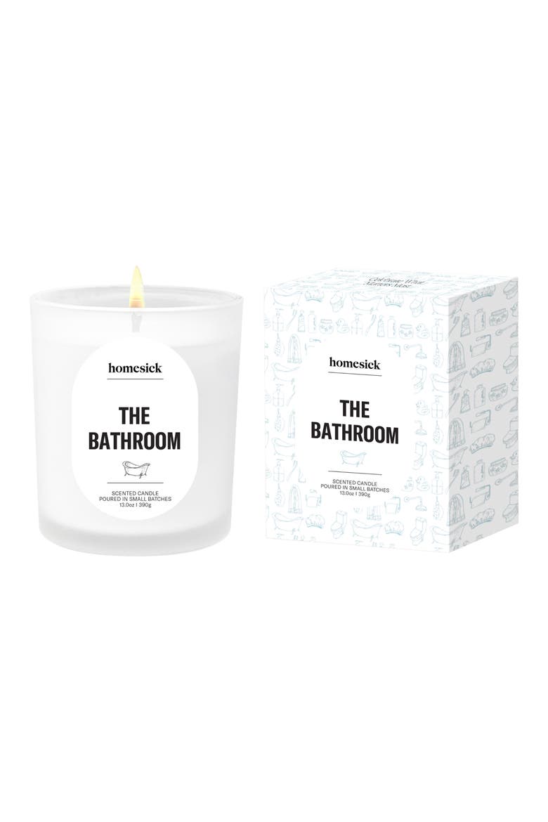 The Bathroom Candle, Alternate, color, WHITE