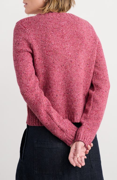 Seasalt Cornwall Dawson Pick Merino Wool Blend Cardigan In Pink