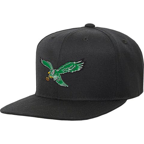 Youth Mitchell & Ness Black Philadelphia Eagles Gridiron Classics Ground Snapback Hat