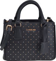 bebe Sagan Studded Mini Satchel