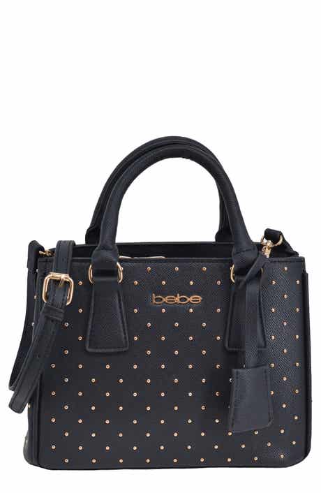 bebe Sagan Studded Mini Satchel