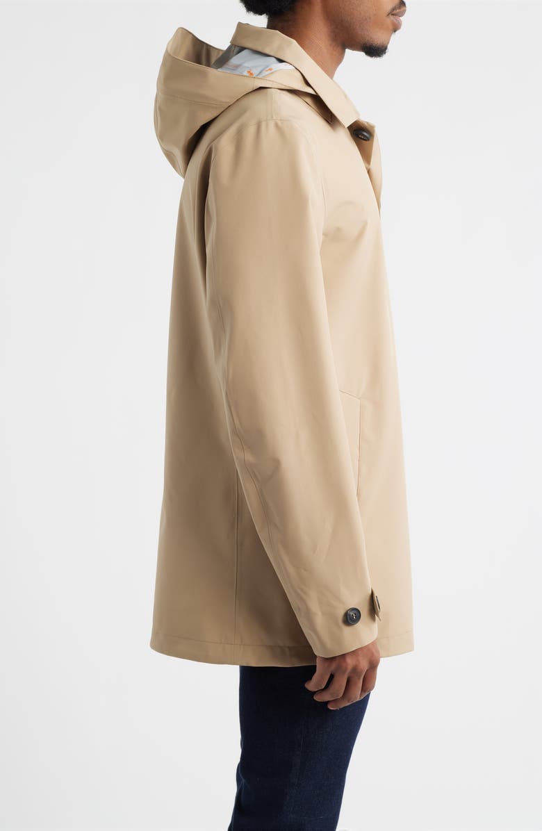 Save The Duck Benjamin Waterproof Rain Jacket, Alternate, color, Stardust Beige