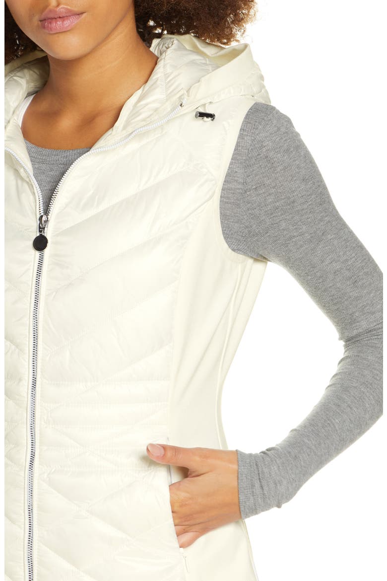 Hybrid Quilted Performance Vest, Alternate, color, IVORY CLOUD