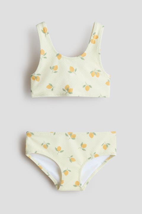 Textured two-piece swimsuit
