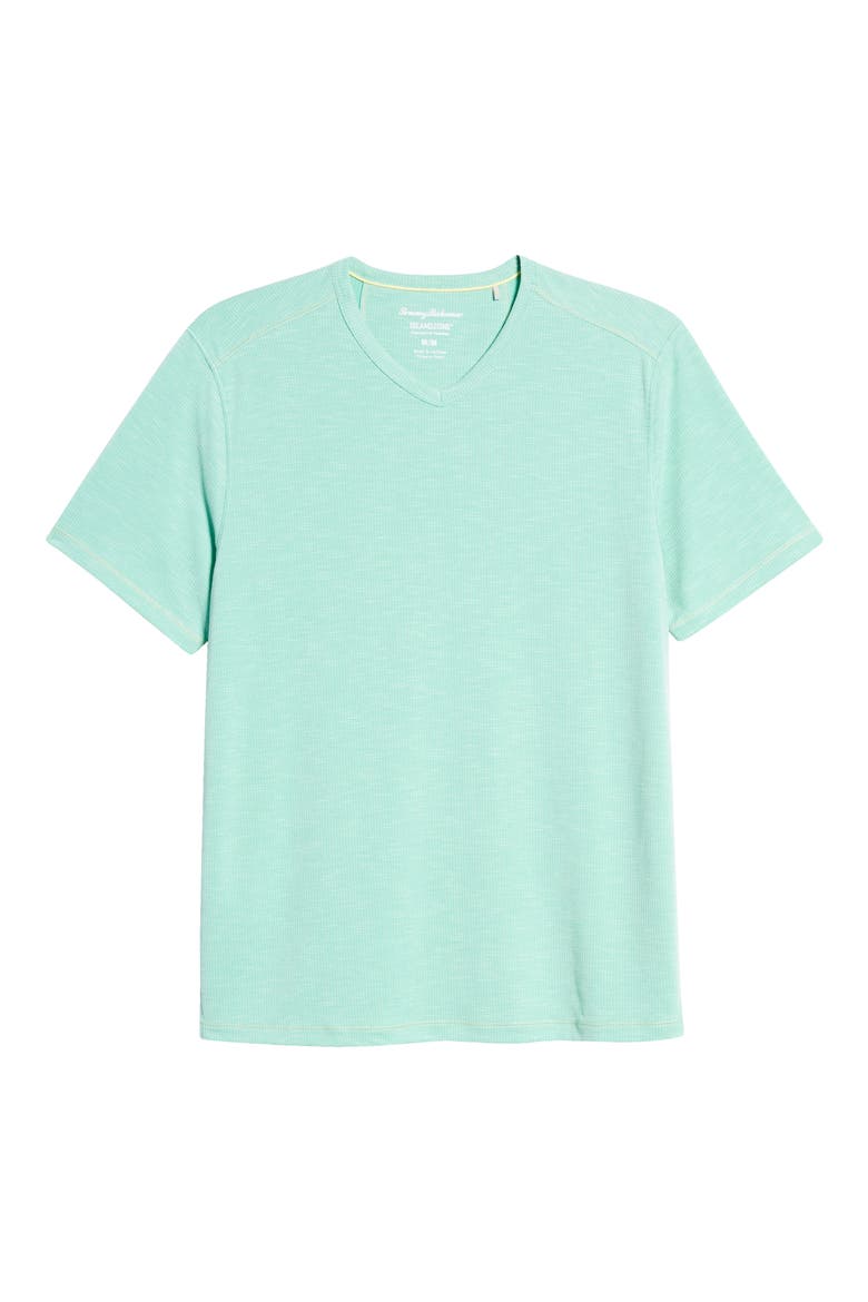 Tropicool Paradise V-Neck T-Shirt, Alternate, color, AQUA ALOHA