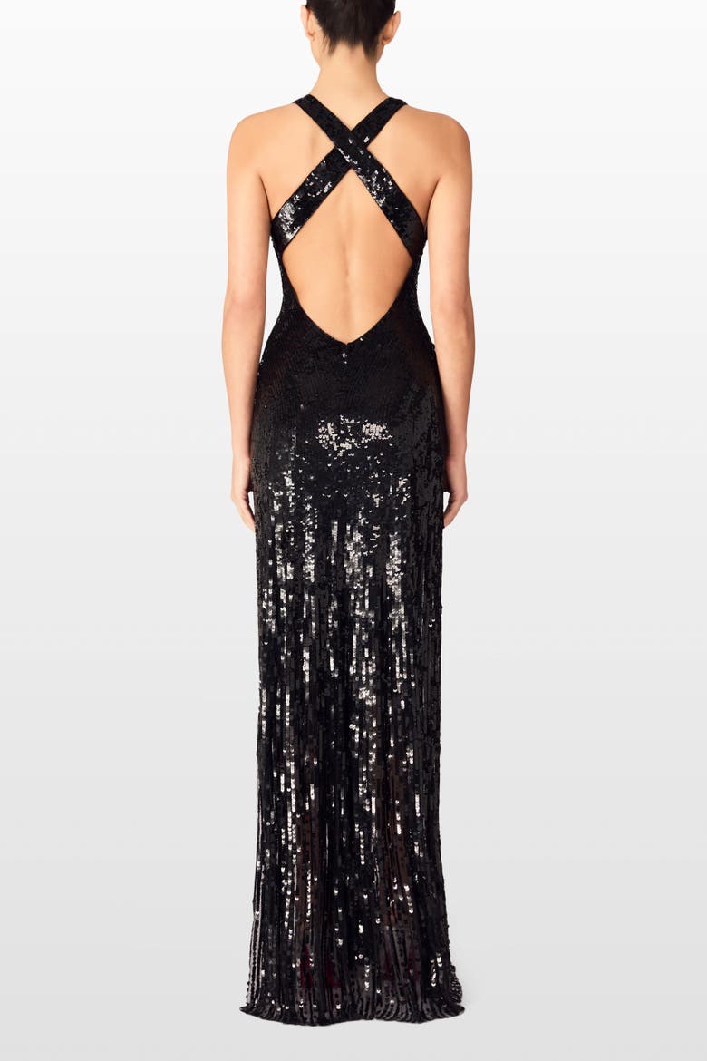 Night Fever Gown, Alternate, color, Liquorice