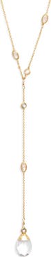VIDAKUSH Raindrop Cubic Zirconia Y-Necklace