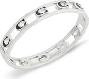 COACH Signature C Open Enamel Hinge Bracelet