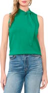CeCe Tie Neck Sweater Tank