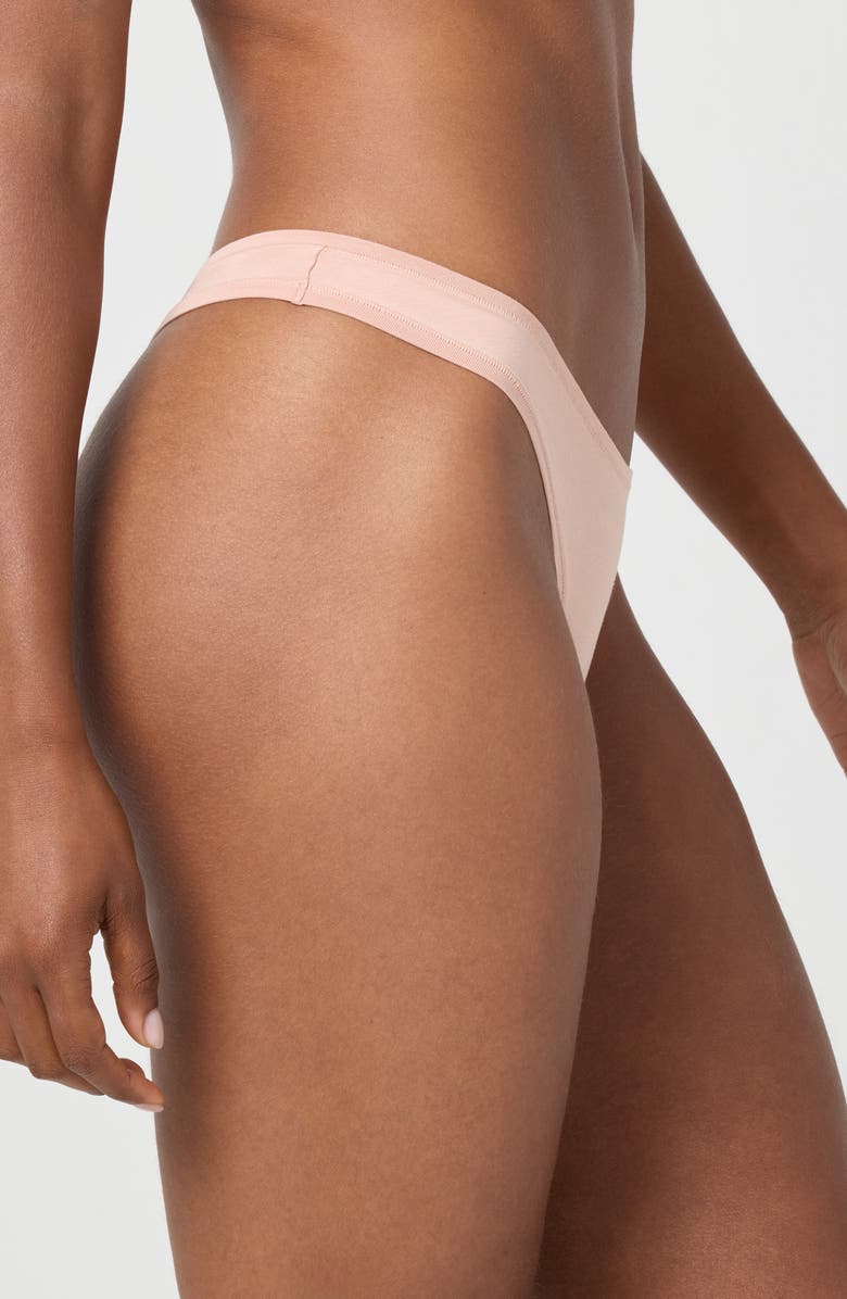 Florence by Mills Cotton Blend Thong, Alternate, color, Mahogany