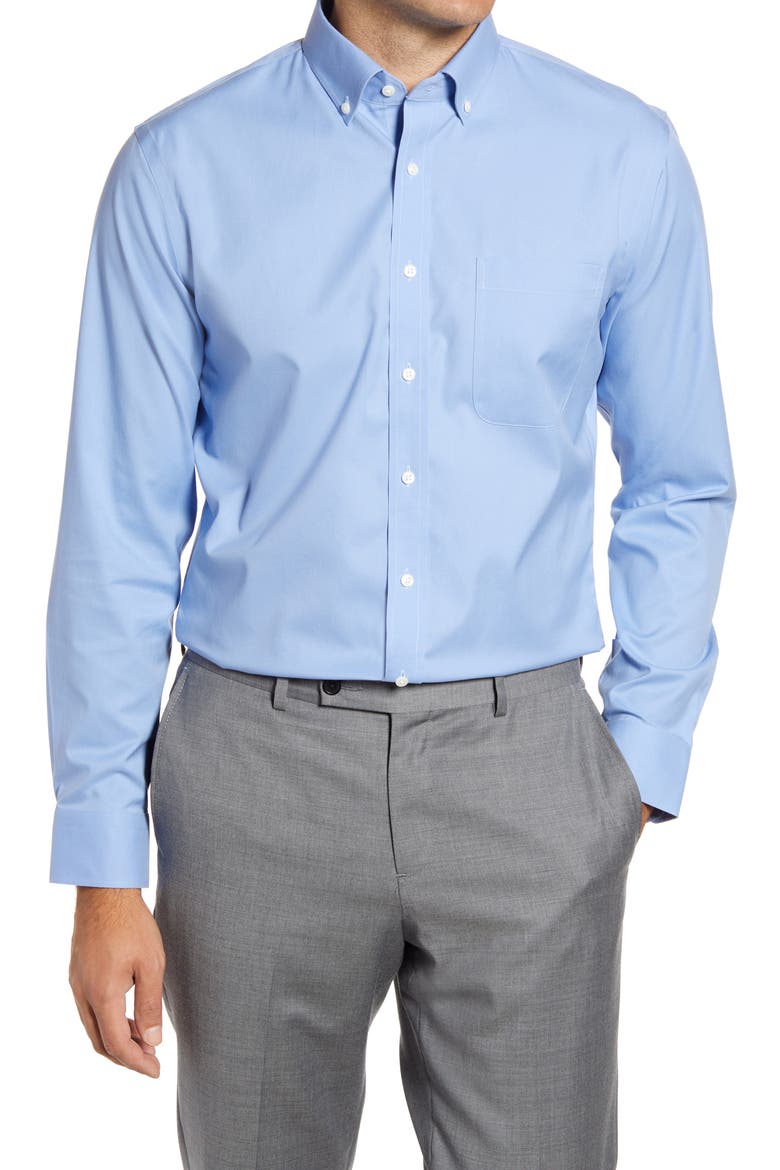 Assorted 3-Pack Smartcare™ Trim Fit Dress Shirt, Main, color, BLUE HYDRANGEA