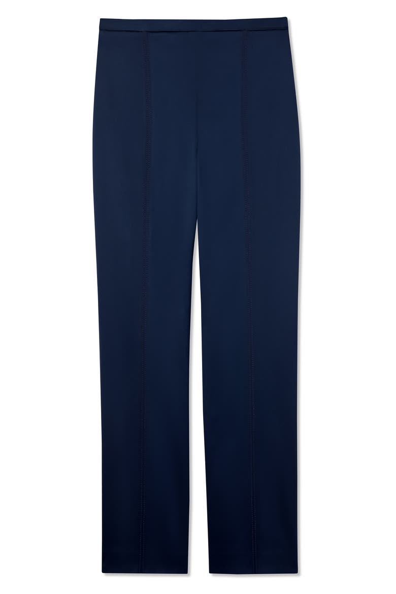 Italian Stretch Satin Ankle Pants, Alternate, color, ROBL ROYAL BLUE