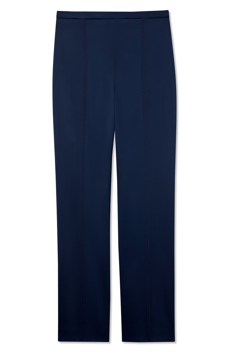 St. John Collection Italian Stretch Satin Ankle Pants, Alternate, color,